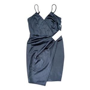 Blashe Asymmetrical Little Black Slip Dress - NWT